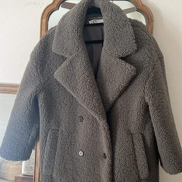 Zara teddy Jacket long - Picture 3 of 6